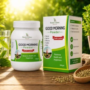 Good Morning Powder – Ayurvedic laxative powder for natural constipation relief and daily gut detox by Roots n Rasa